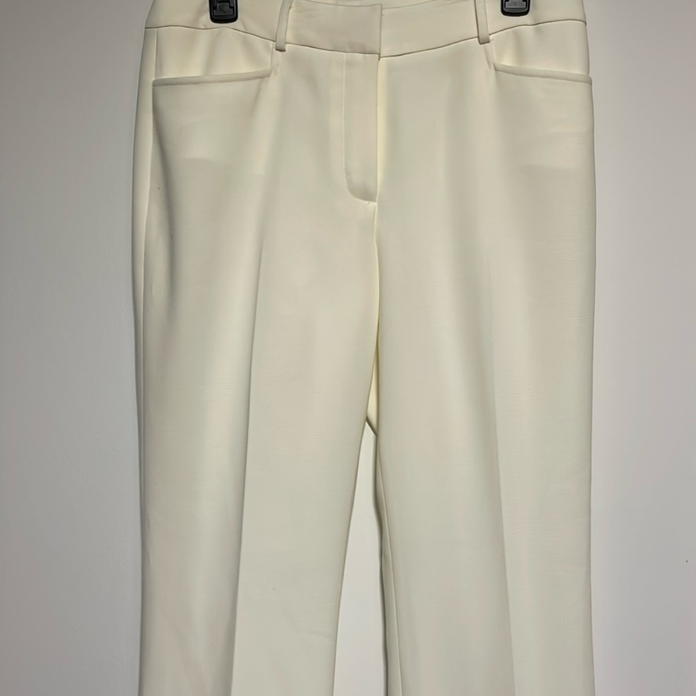 Tahari Cream White Dress Pants in Size 6